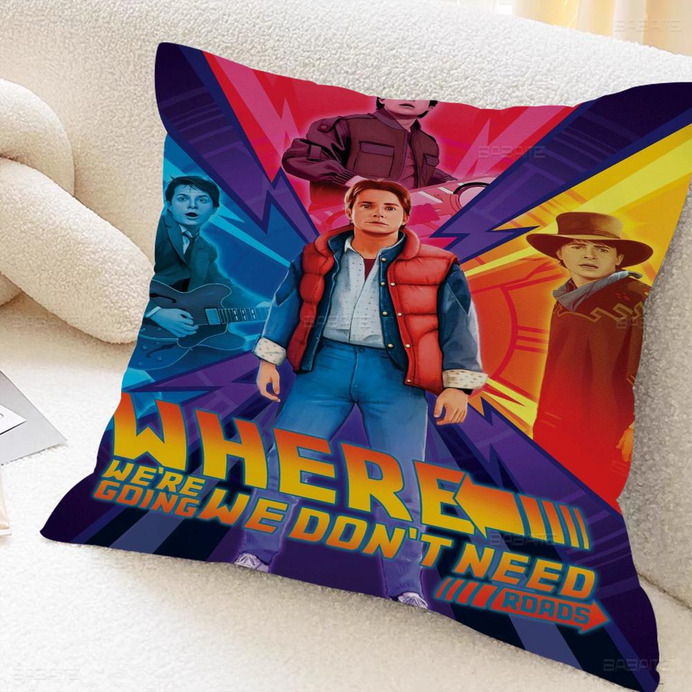 B-back To The F-future Pillowcases Home Bedding Decorative Pillow Cover Wedding Super Soft Pillow Case