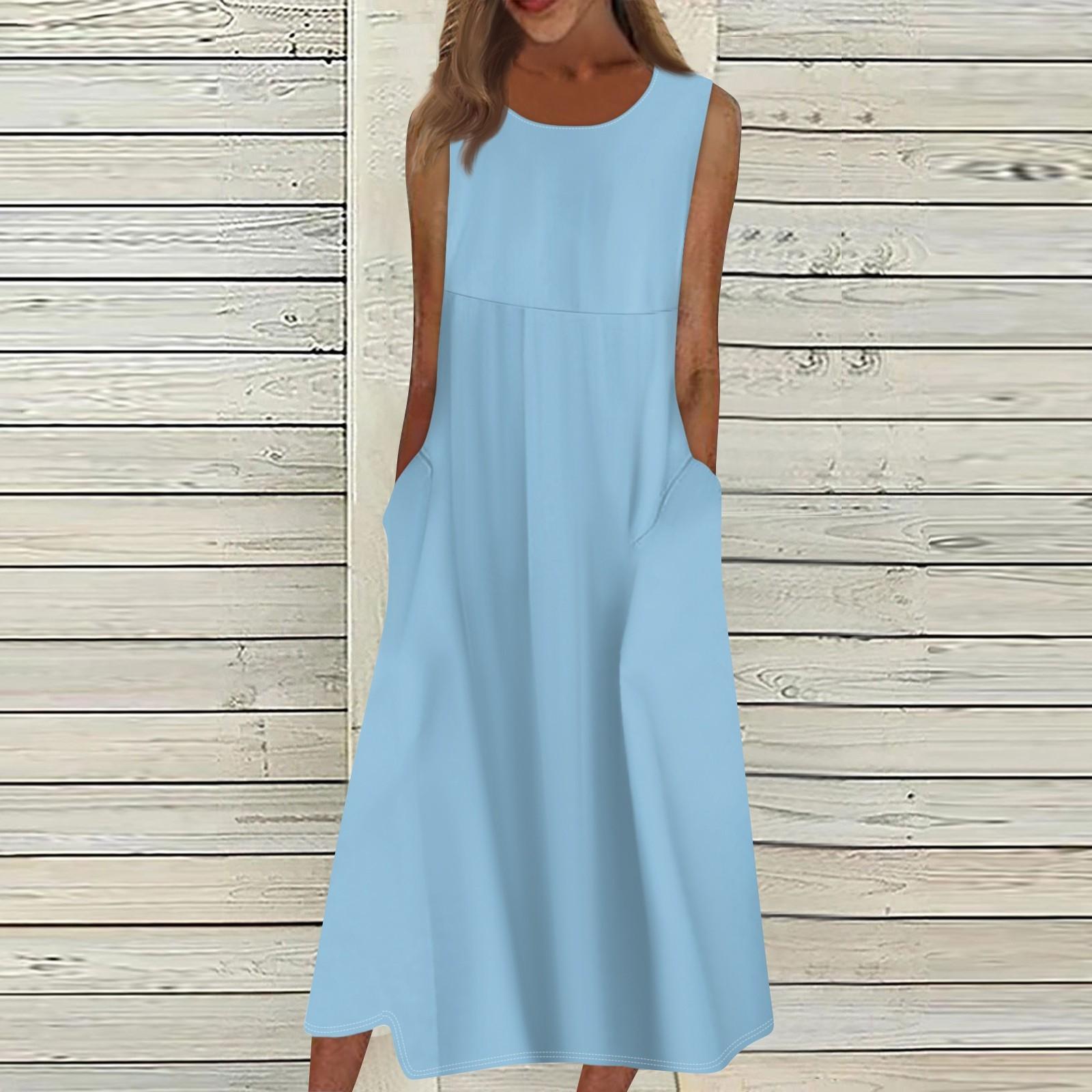 Жен. Повседневные платья с принтом Круглый вырез Классический Классический На открытом — фото 16