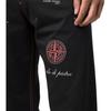 STONE ISLAND Compass Embroidered Logo Cuffed Sweatpants Men Bottoms Black 751565595-V0029