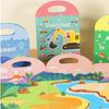 Sticker Books 3D Reusable Stickers Books Animal Dinosaurs Ocean World Vehicle Educational Travel Stickers