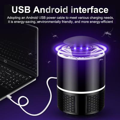 UV Blaues Lichtwellen Mückenvernichterlampe USB Geräuschlose Elektrische Mückenfalle für Außen Innen Zuhause Falle Abwehrmittel Fliege Insekt