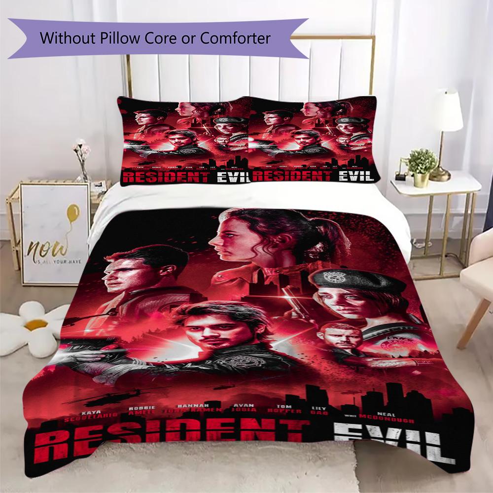 The Sci-fi Game Resident Evil Umbrella Corporation Offers Soft and Comfortable Bedding Covers and Pillowcases for Home Use (without Core) K1