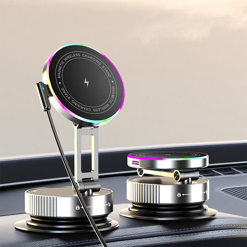 

Magnetic Car Phone Holder & 15W Wireless Charger - Model 6822