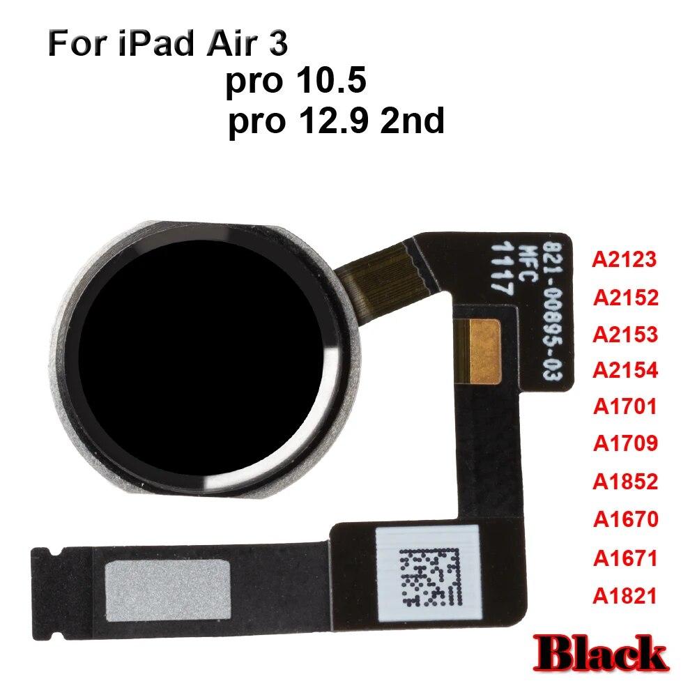 

Кнопка «Домой» с гибким кабелем для iPad Pro 10,5 12,9 2nd Air 3 A1701 A1709 A1852 AA670 A1671 A1821 A2123 Гибкая кнопка «Домой» в сборе чёрный