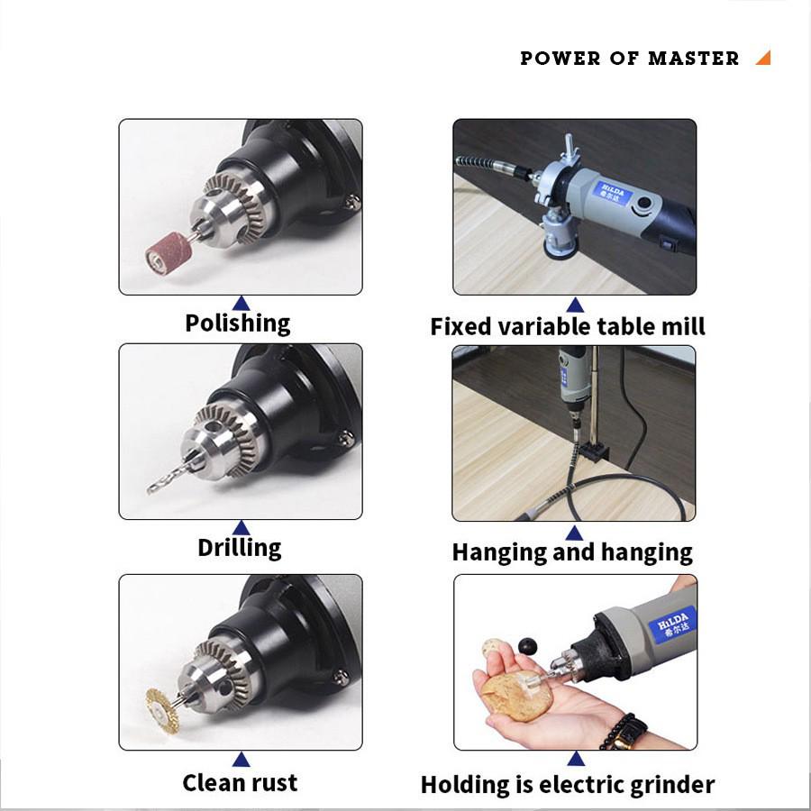 Compact Electric Variable-Speed Grinder & Engraver for Mold, Jade, and Polishing Tasks