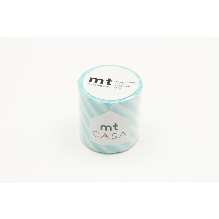 Masking Tape MT Casa Rayé 5 Cm Aqua - Stripe Mint Blue