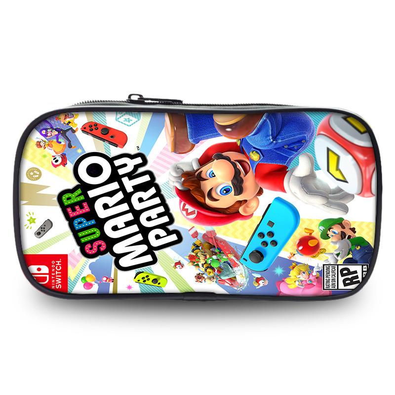 Super Mario Pencil Case Large Capacity Polyester Kids Stationery Organizer For Students