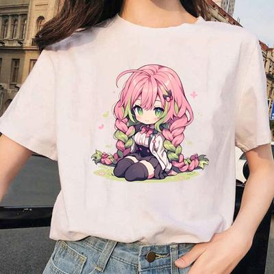 Hot Anime Graphic T Shirt Women's Fashion Y2k T-shirts Short Sleeve Shirts Cute Kanroji Mitsuri Summer T-shirts Plus Size Tops