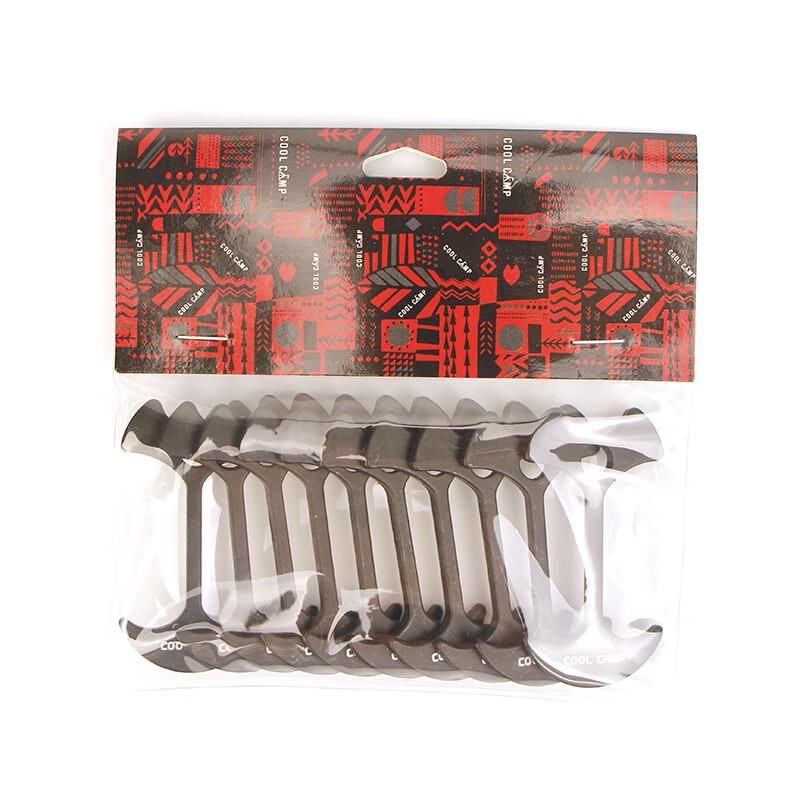 YJHOME Outdoor Camping Deck Clamp Tent Awning Fishbone Peg