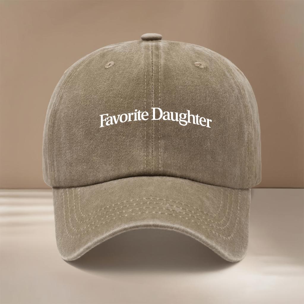Questo è un cappellino da baseball stampato "Figlia Preferita" Comodo E Individuale Pannello Regolabile Cappello Unisex alla Moda Leggero