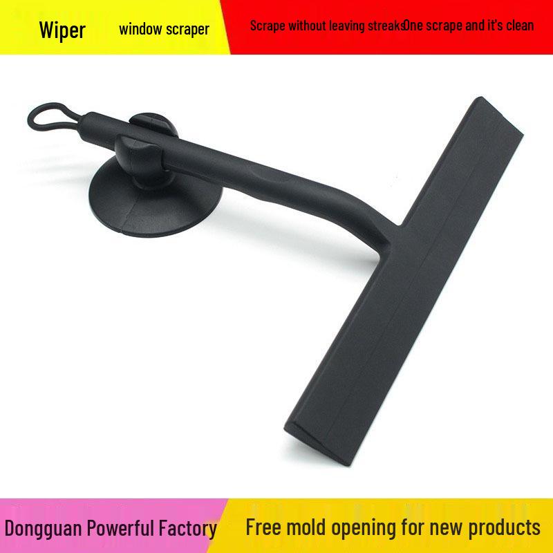 Silicone Suction Cup Glass Squeegee for Bathroom Cleaning