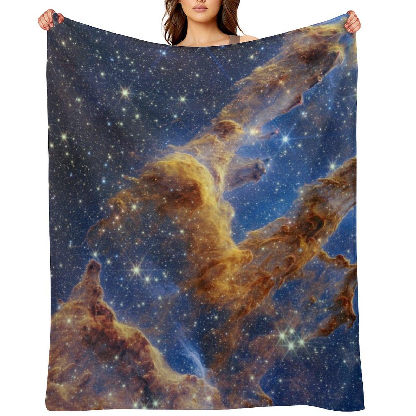 New james webb space telescope image Throw Blanket Single Bed Fashionable Giant Sofa For Sofa Thin Blankets 30x40in