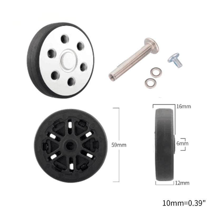 Mute Luggage Suitcase Replacement Wheels Wear-Resistant Suitcase Wheels Luggage Suitcase Wheels Suitcase Spinner Wheels