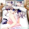 Conjunto de cama 3D Anime Kawaii Girls Nao Tomori, capa de edredom, fronha, casal, twin, king, meninos, meninas, adultos, quarto