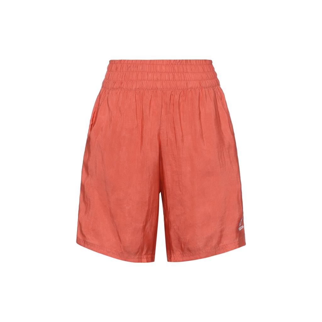 adidas Originals Satin Shorts Three Stripes Sports Shorts Women Shorts Red FM2631