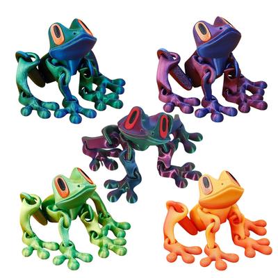 3D Printing Magnetic Frog Fridge Magnet, Cute Novel Creativity Home Ornament, Stress Relief Toys Gift Animal Refrigerator Magnet