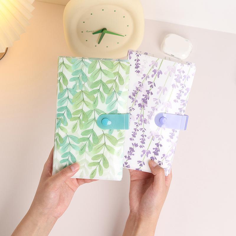 120/240 Slots Nail Sticker Storage Book Clear/Butterfly/Flowers/Leaves Cover Nail Decal Storage Album For Small Sticker