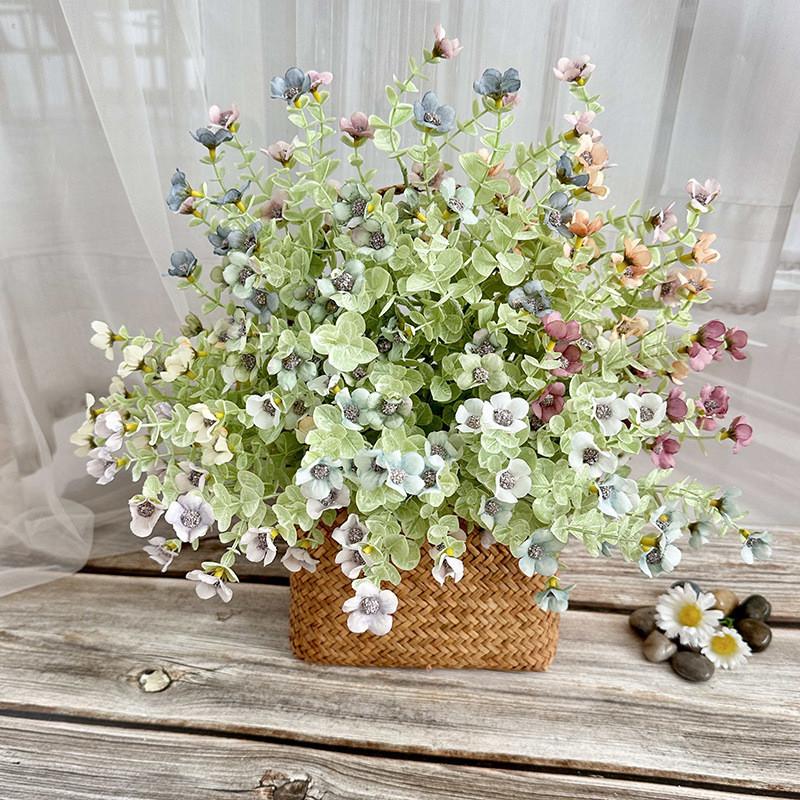 Dream Eucalyptus Blue Flower Bundle With Handmade Craft For Decoration Household