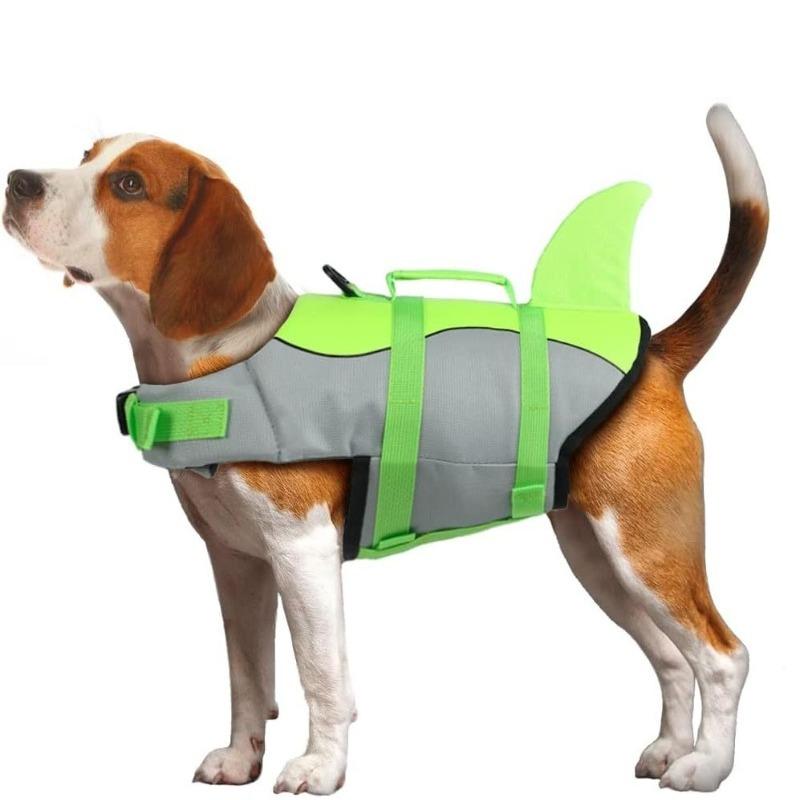 

Pet Dog Life Jacket Pets Cat Dogs Life Jackets Puppy Cats Large Dogs Summer Swimming Safety Vest with Handle Rescue Clothes XS