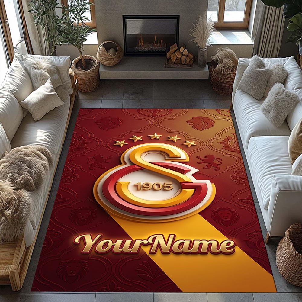 Galatasaray Customizable Name Floor Mat Suitable For Study Room Living Rooms Entryway Balcony Antislip Carpet Anime Office Decor