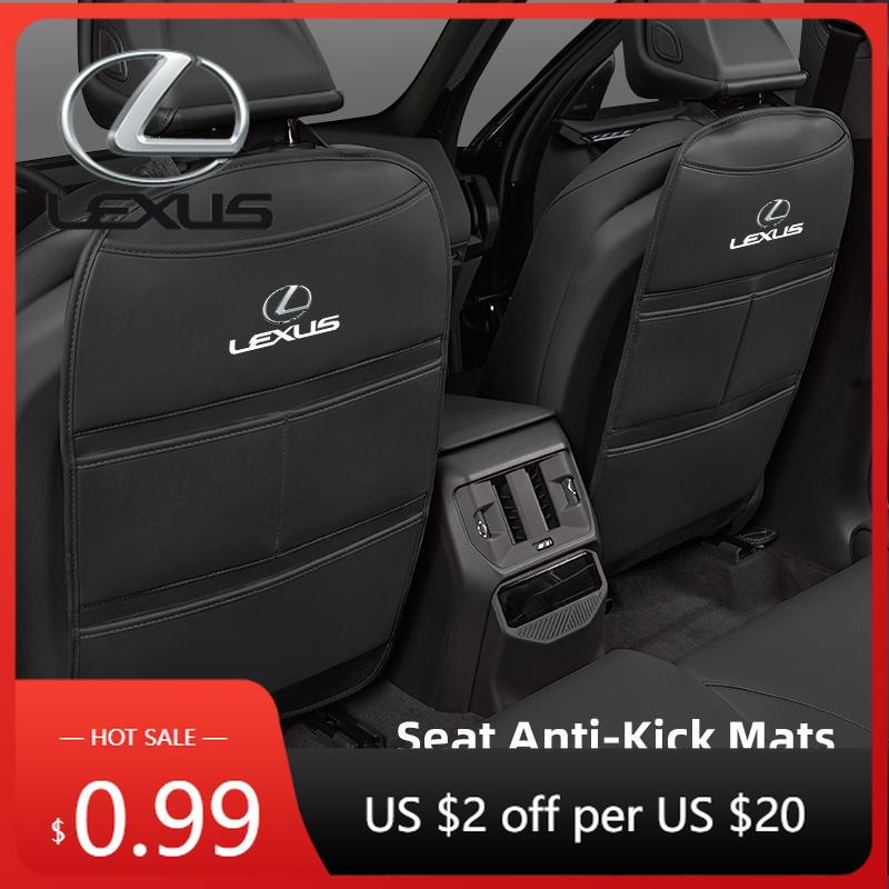 Interior Stickers Car Seat Back Cover Protector Waterproof Leather Anti-Kick Pads For Lexus F SPORT ES RX NX LS UX LM LX GX LC R XN0