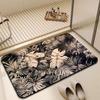 Bathroom door absorbent soft floor mat Diatom quick drying toilet non-slip toilet toilet foot mat