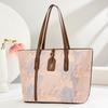 Large capacity women's tote bag 2025 new simple handbag retro casual messenger bag