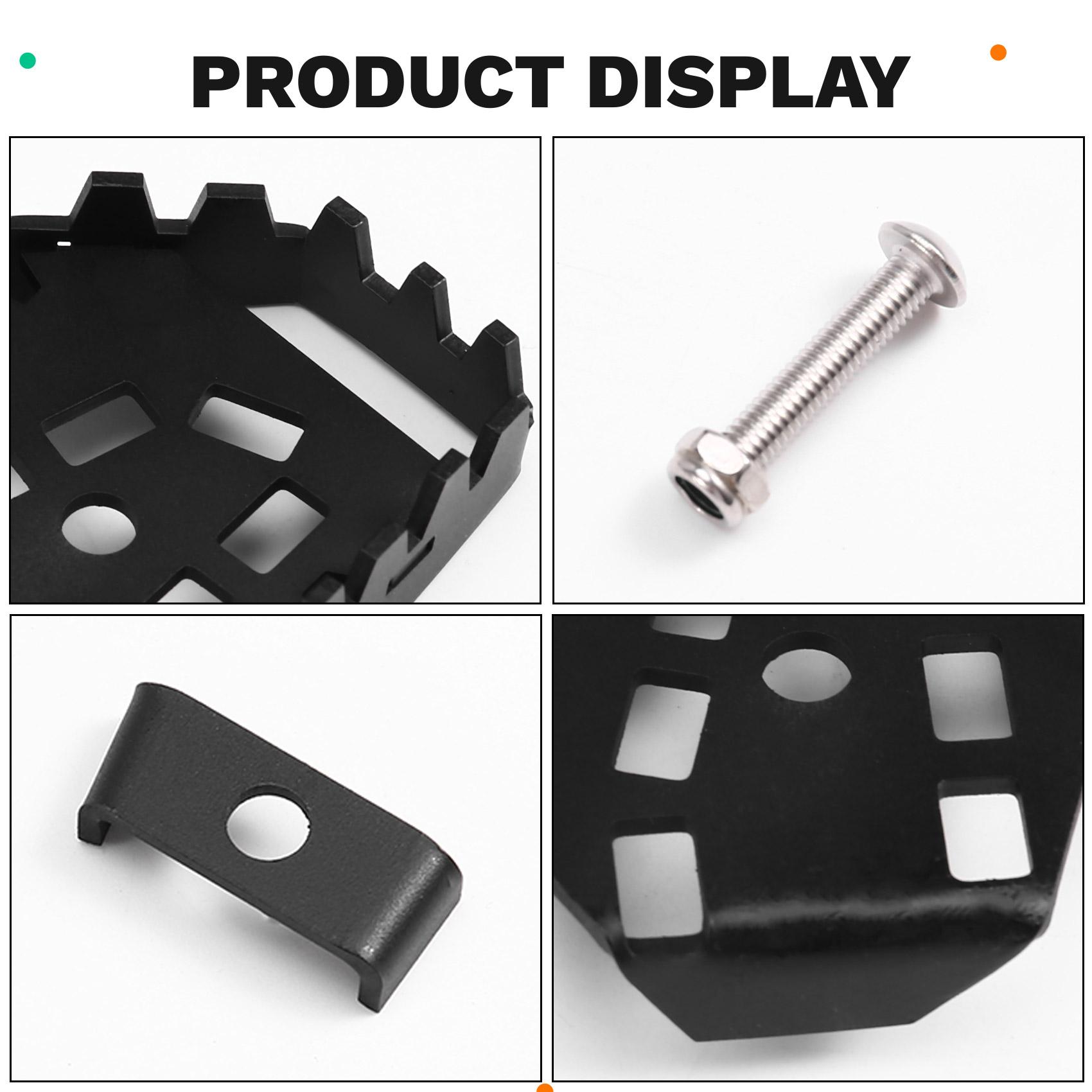 A16P-Motorcycle For Ducati Scrambler 400 800 Foot Brake Lever Pedal Rear Brake Peg Pad Extender Enlarge Black