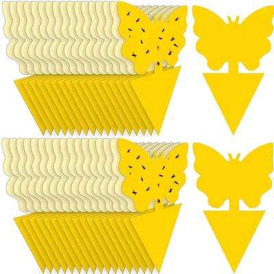 Sunflower Butterfly Double-Sided Flower-Shaped Yellow Sticky Insect Trap Board