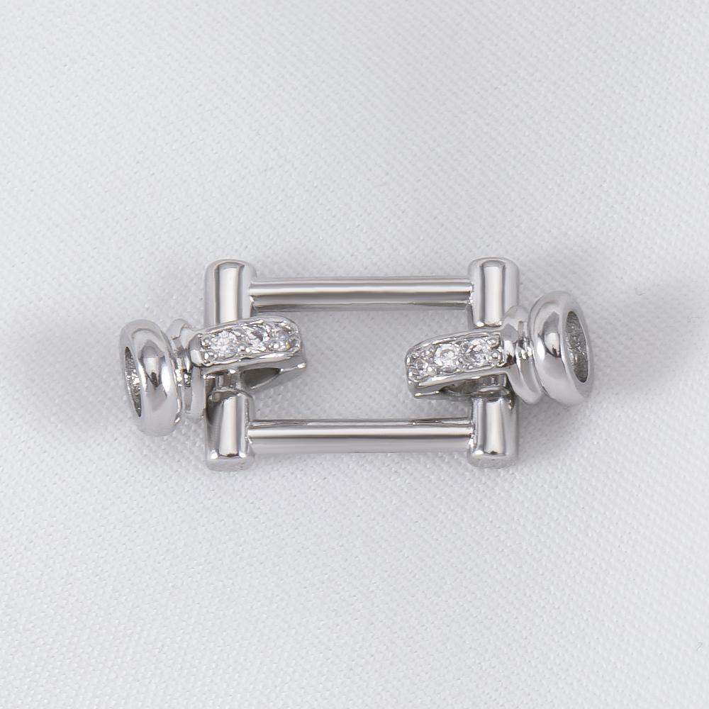 

14K Gold Plated Brass Rectangle Pearl Clasps Lock Jewelry Fastener Closured Clasp Connector DIY Bracelet Necklace Making Supplie 1pc 24x10mm