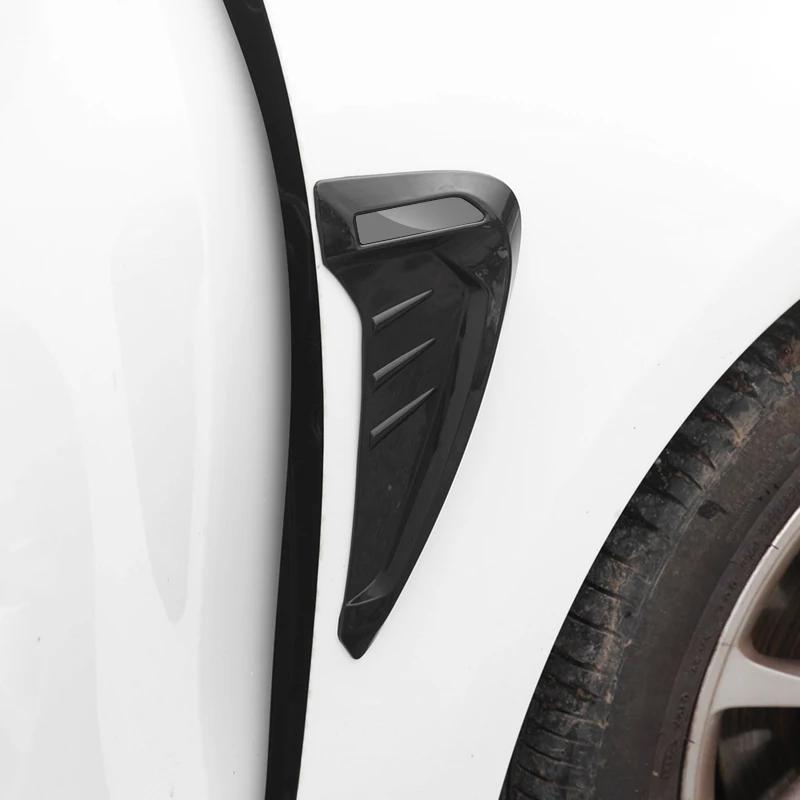 Car Shark 3D Gills Stickers Side Fender Vent Decoration Modification Hood Air Outlet Stickers For BYD Song Qin Han EV Tang DM