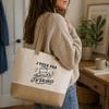 Sac J’peux pas j’ai Vacances J'peux pas minimaliste | Cabas en Coton avec Fond Jute 18 L 48 × 37 × 13 cm | Marché Shopping Plage