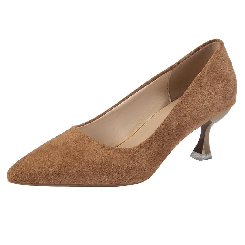 

Тонкий каблук 2025 осень новые универсальные туфли с острым носком черные женские туфли на высоком каблуке темпераментные туфли на высоком каблуке 40