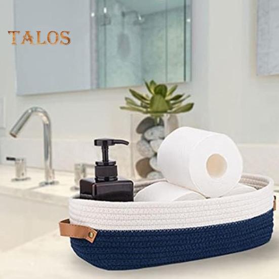 Woven Storage Basket with Handles Large Capacity Strong Load-bearing Multipurpose Toys Rectangular Decorative Basket