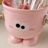 Pen Holder Cartoon Design Macaron Color Desk Organizer Large-capacity Partitioned Desk Caddy Home Office School Decor