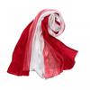 Gradient Striped Pleated Chiffon Scarf Wrap Lightweight Shawl Women Sun Protection Fashion Accessory