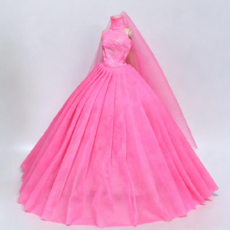 Robe de Mariée pour Poupée Jouet 1/6, Robe de Bal Formelle pour Poupée Robe du Soir avec Voile pour Collection Poupée à Articulations Sphériques Présentation et Stylisme
