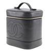 Chanel Vanity Handbag A01998 Caviar Skin Women Used