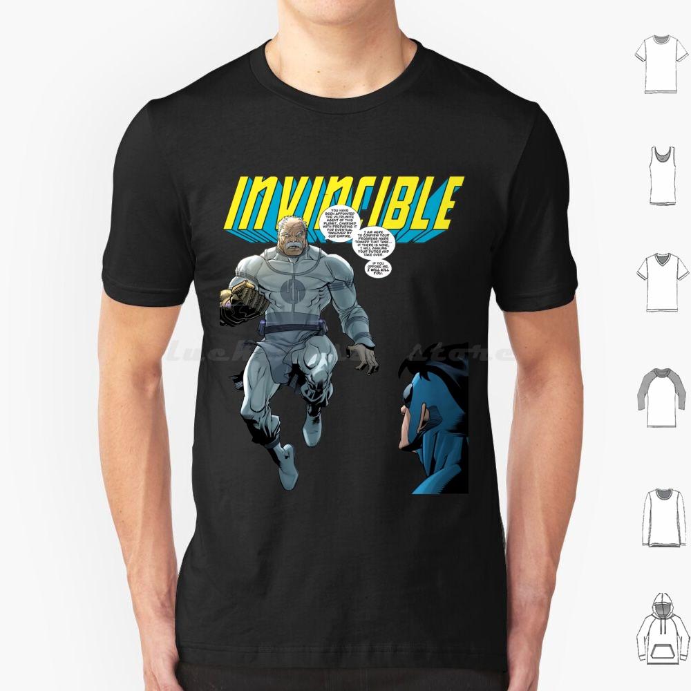 Футболка Conquest Vs Invincible Хлопок Мужская Женская Печать DIY Conquest Invincible Черный Самсон Бессмертный Омни-Мэн Атомная Ева Робот S