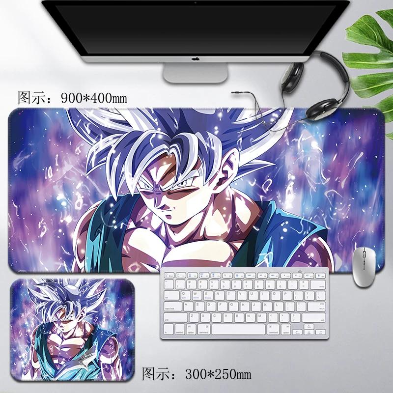 Leder Dragon Ball Mauspads Wasserdicht Son Goku Druckmuster Herren Computer Peripherie Zubehör Große Größe Gaming Tastatur Büro Schreibtischmatte