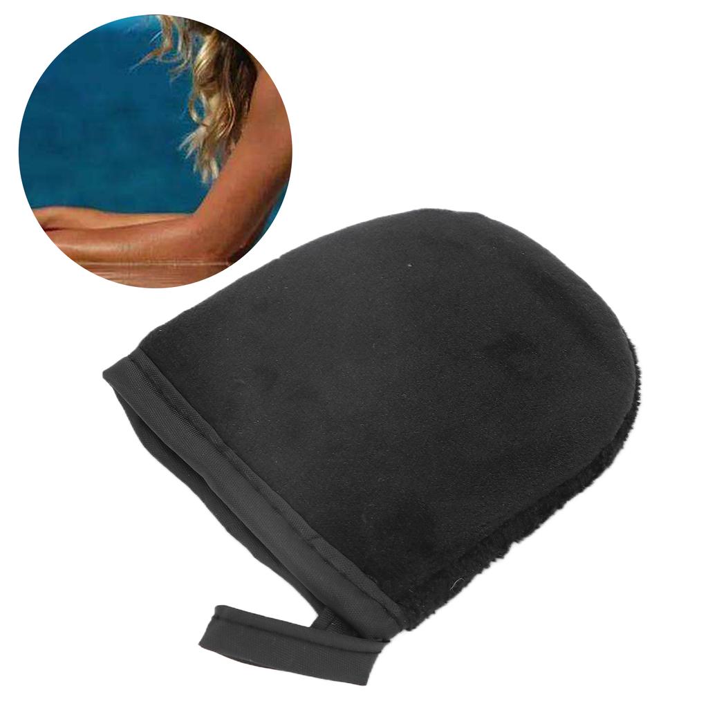 Tanning Mitts Flocking Self Tanner Mitten Lotion Applicator Small Sunless Tanner MittBlack