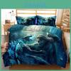 High Definition Digital Printed 3-piece Bed Sheet Set For Usa Size Bed Modern Minimalist Style