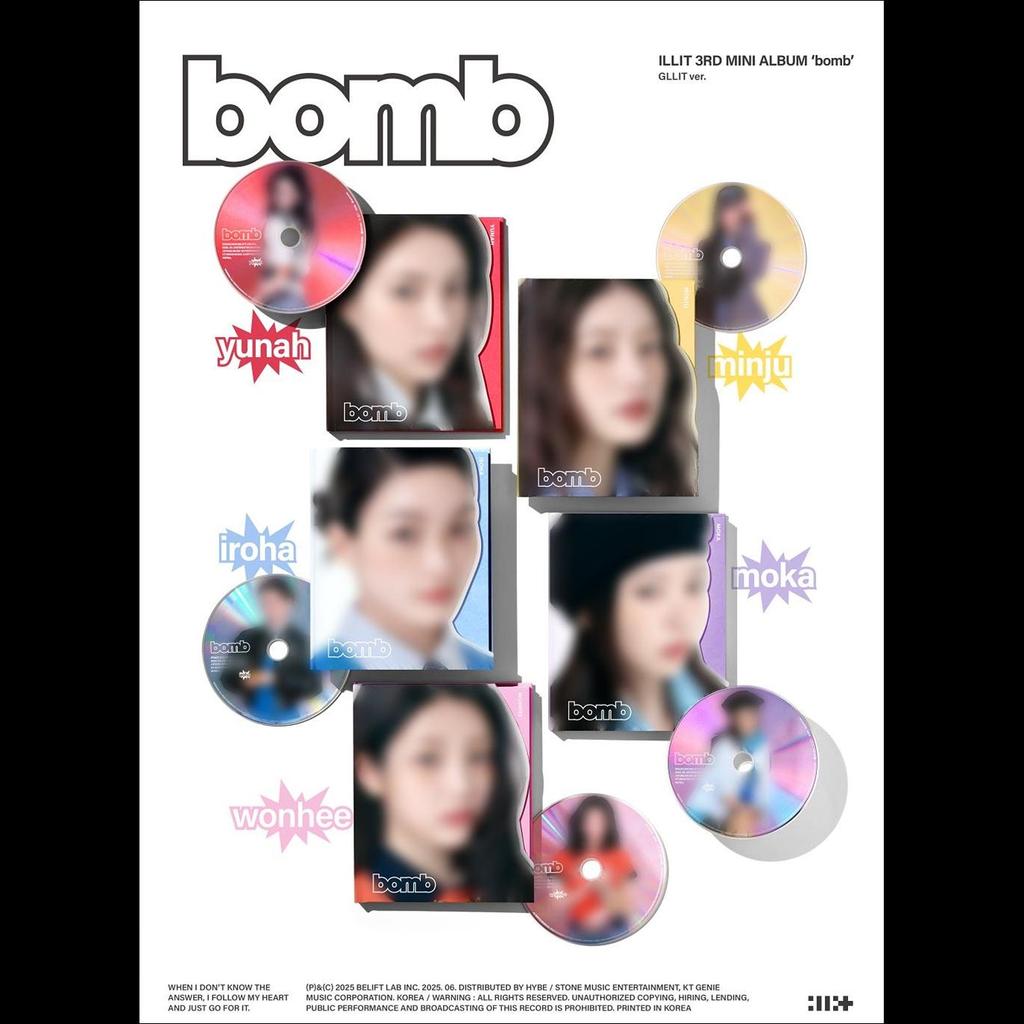 ILLIT Bomb 3. Mini-Album (GLLIT-Version.)