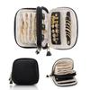 Foldable Jewelry Organizer with Zipper Tangle-free Jewelry Storage Case Large Capacity Portable Storage Bag for Rings//Earrings