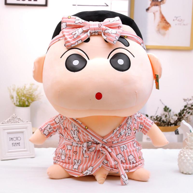 Crayon Shin Chan Cartoon Plush Toy Stuffed Doll Kid Bathrobe Character Dress Up