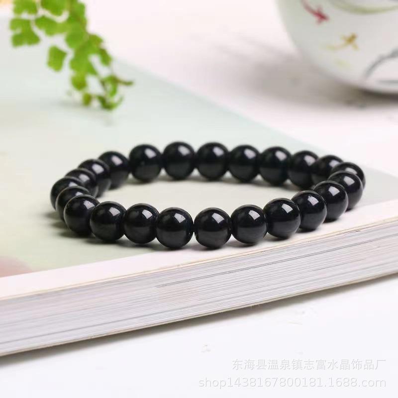 Artificial Crystal Bracelet, Single-loop Glass Pendant Bracelet, Elastic String Bracelet