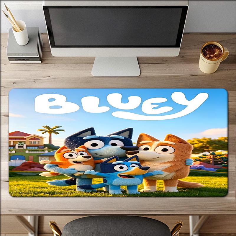 Bluey Theme Mouse Pad, Non Slip Rubber Base, Multifunctional Office & Home Decor, Perfect for Workspace Personalization.