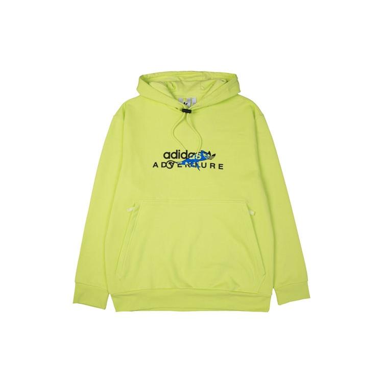 adidas originals Adv Logo Hoody Dragon Printing Sports Yellow Men s GN2344 S
