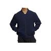 Adidas Solid Color Zip-Up Long Sleeve Jacket Men Outerwear Dark-Grey Navy-Blue HS3407