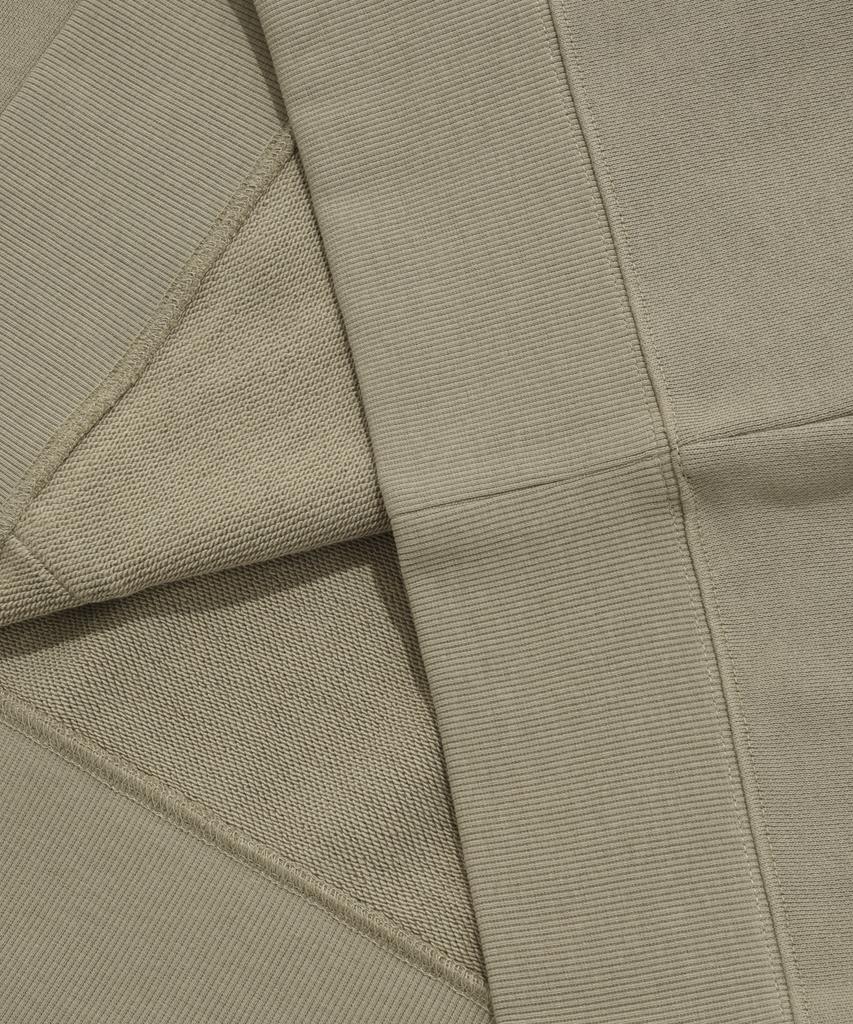 Oversized Small Authentic Logo Hoodie Beige